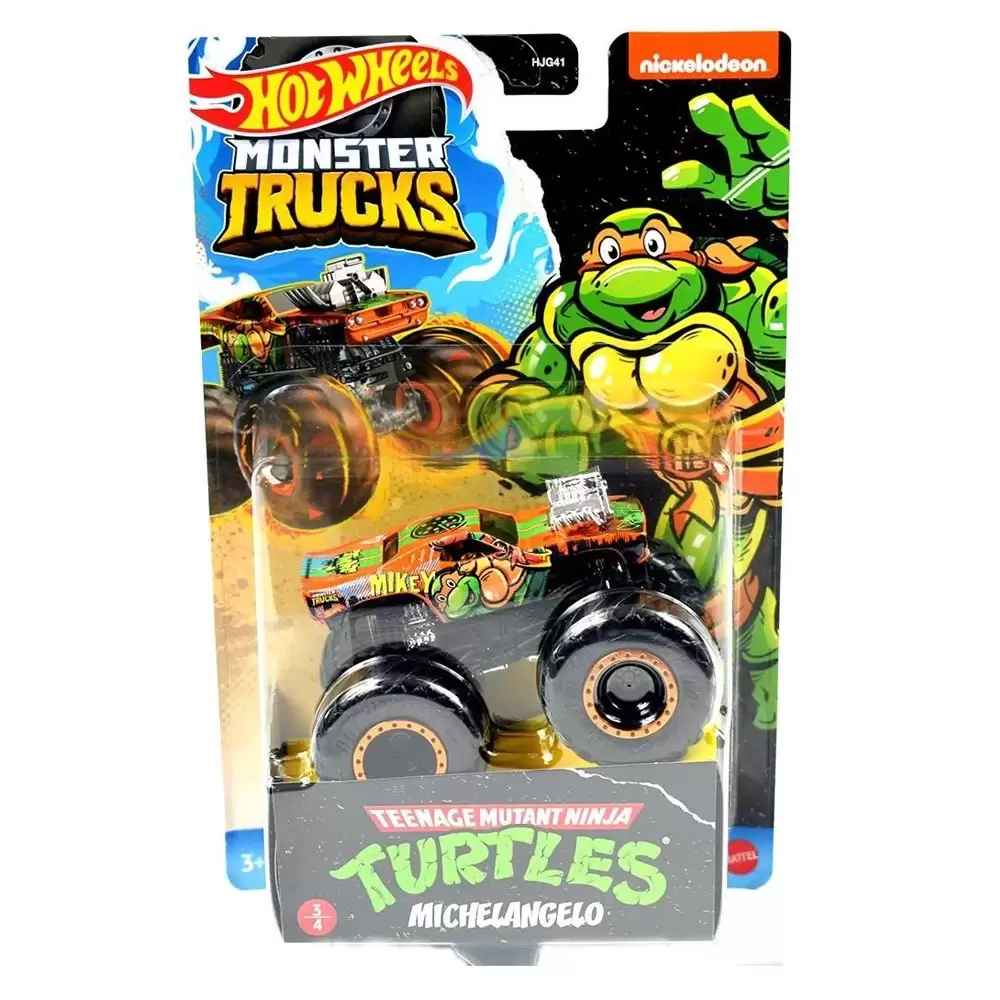 Hot Wheels Monster Ninja Turtles Michelangelo - HKM23