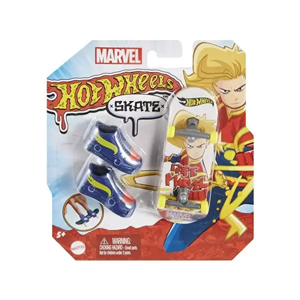 Hot Wheels Skate - Parmak Kaykay ve Ayakkabı - Captan Marvel - HNL75