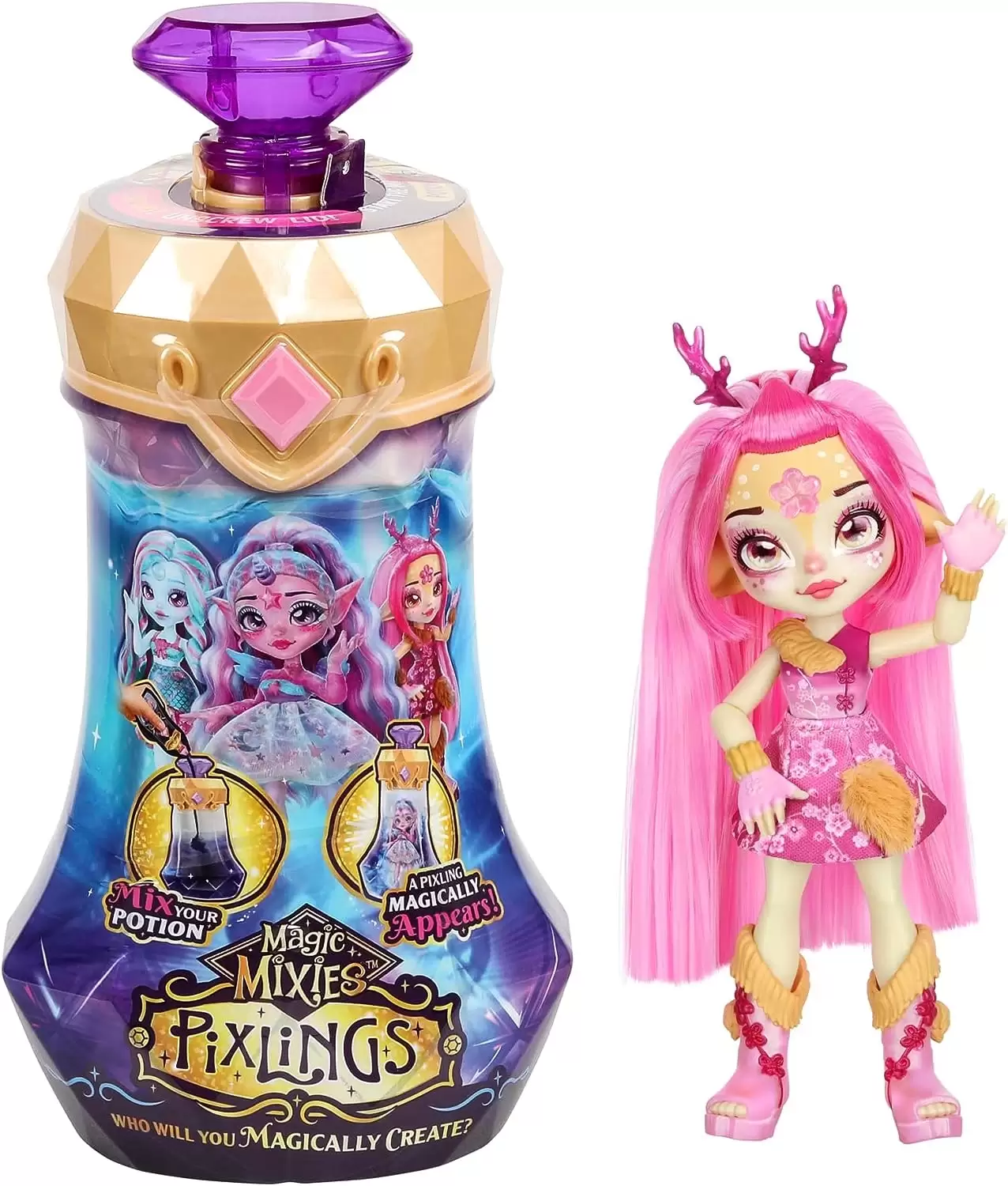 Magic Mixies Pixlings Tekli Sürpriz Paket S1 Pink W1-Deerlee