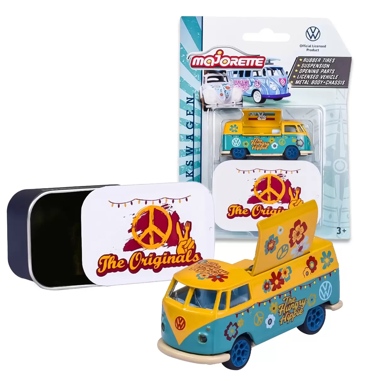 Majorette Volkswagen Deluxe Cars - T1 The Hungry Hippie