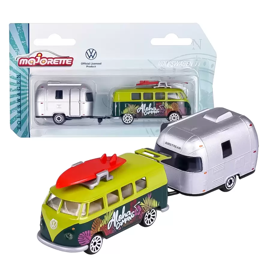 Majorette Volkswagen Original Trailer & T1 Yeşil