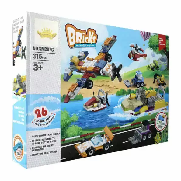 Bricks - City Series Pervaneli Uçak ve Hücüm Bot 207C