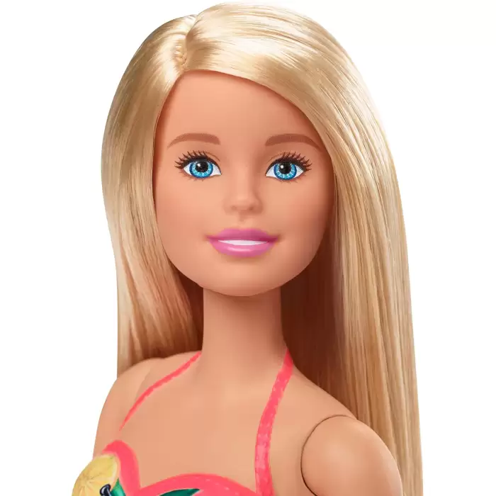 Barbie ve Eğlenceli Havuzu, 30 cm Boyunda, Kaydıraklı Havuz Oyun Seti