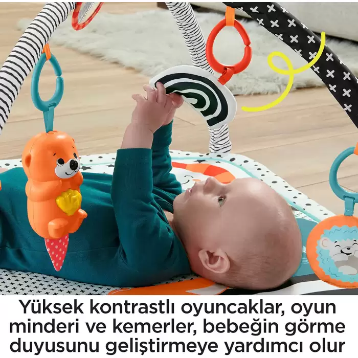 Fisher-Price Neşeli Hayvanlar 3ü 1 Arada Jimnastik Merkezi