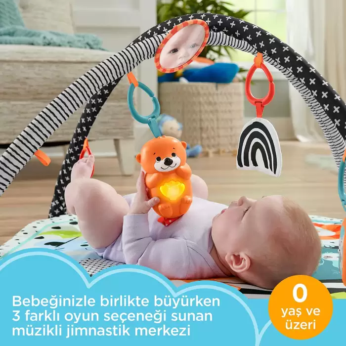 Fisher-Price Neşeli Hayvanlar 3ü 1 Arada Jimnastik Merkezi