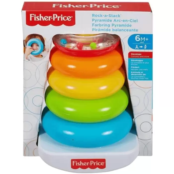 Fisher Price Renkli Halkalar, Üst Üste Dizilebilir, 5 Adet