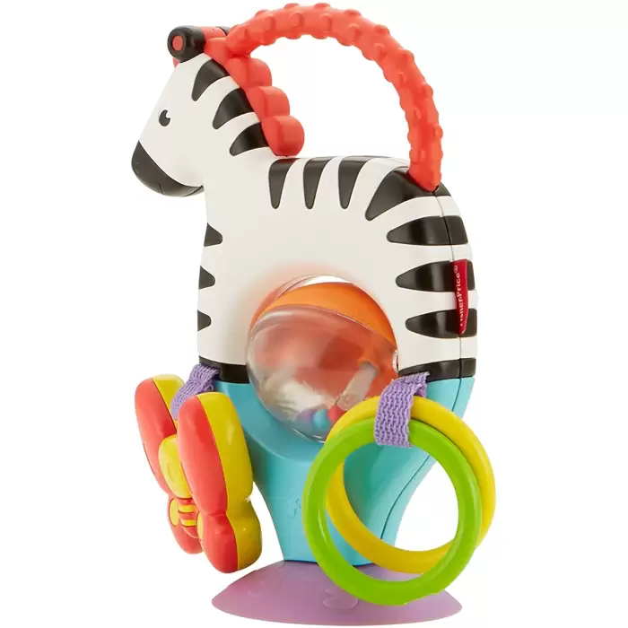 Fisher-Price Sevimli Zebra Mama Koltuğu Oyuncağı, Renkli, Çıngıraklı FGJ11