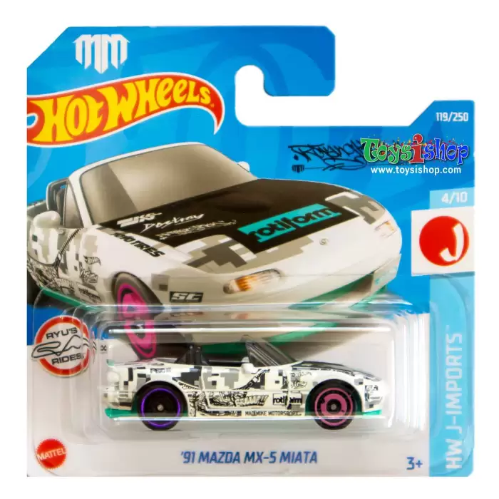 Hot Wheels - 91 Mazda MX-5 Miata - HW-J- Imports Serisi - 119