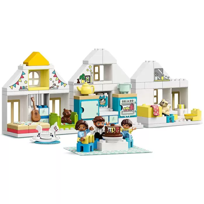 LEGO DUPLO Modüler Oyun Evi 10929 - Küçük Çocuklar için Oyuncak Yapım Seti (129 Parça)