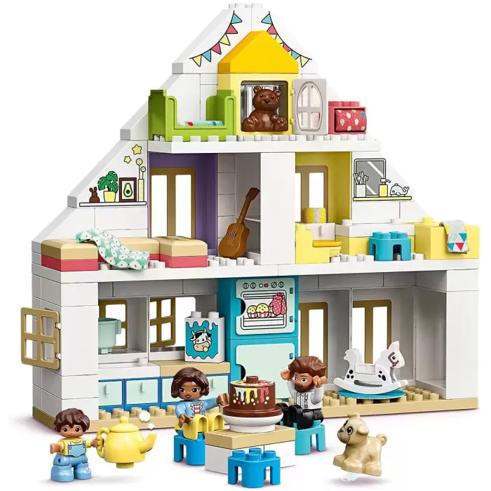 LEGO DUPLO Modüler Oyun Evi 10929 - Küçük Çocuklar için Oyuncak Yapım Seti (129 Parça)