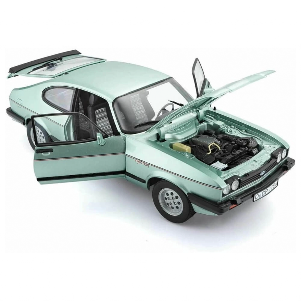 BBURAGO 1982 FORD Capri 2.8 Injection 1:24 Echelle Moulé Vert Voiture - Foto 4