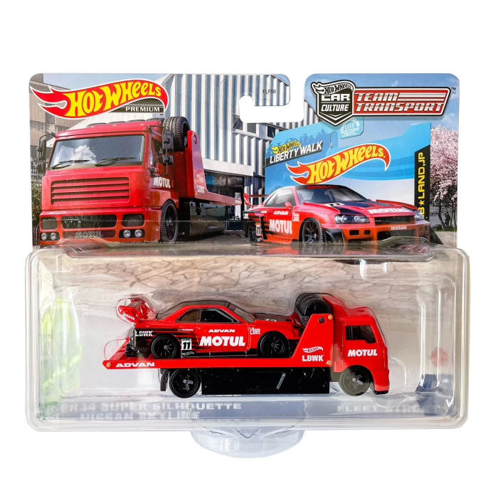 hot wheels premium team transport nissan