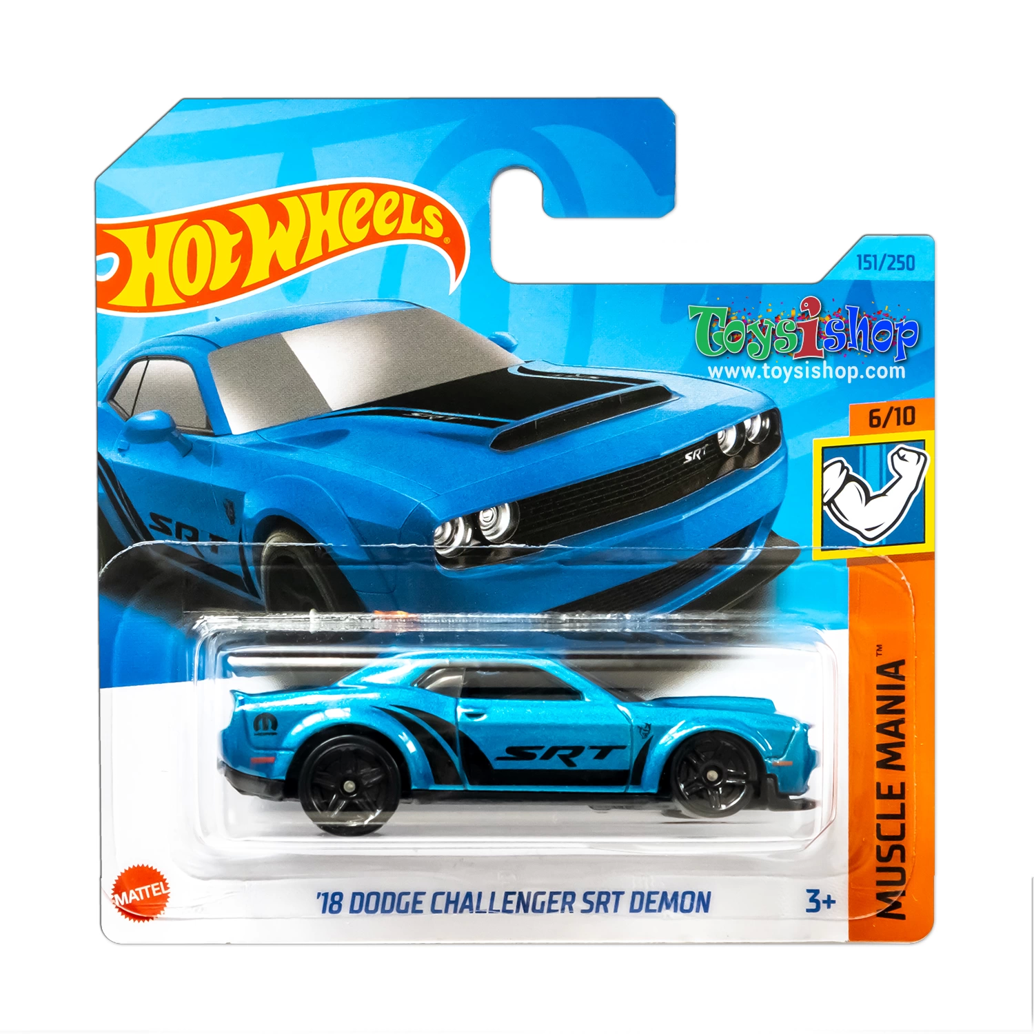 Hot Wheels 18 Dodge Challenger Srt Demon Muscle Mania 151