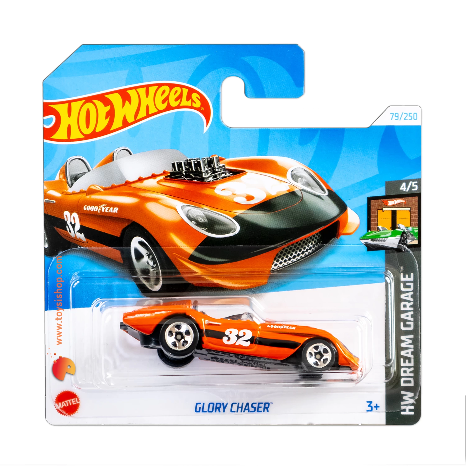 Hot Wheels Glory Chaser HW Roadsters - Blue 1:64 Scale Die Cast Car 9/10