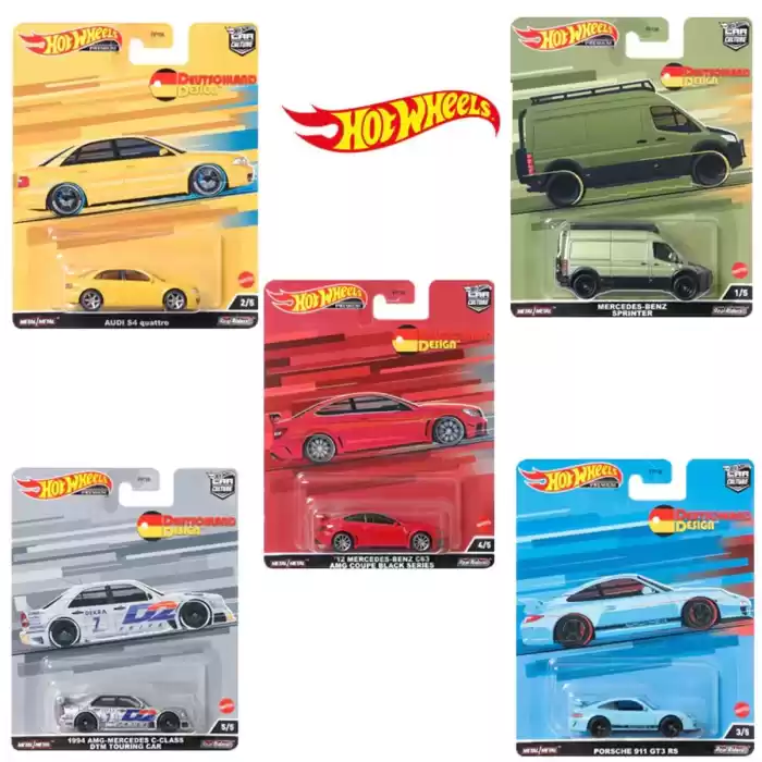 Hot Wheels Premium - Deutschland Design 5li Araba Seti