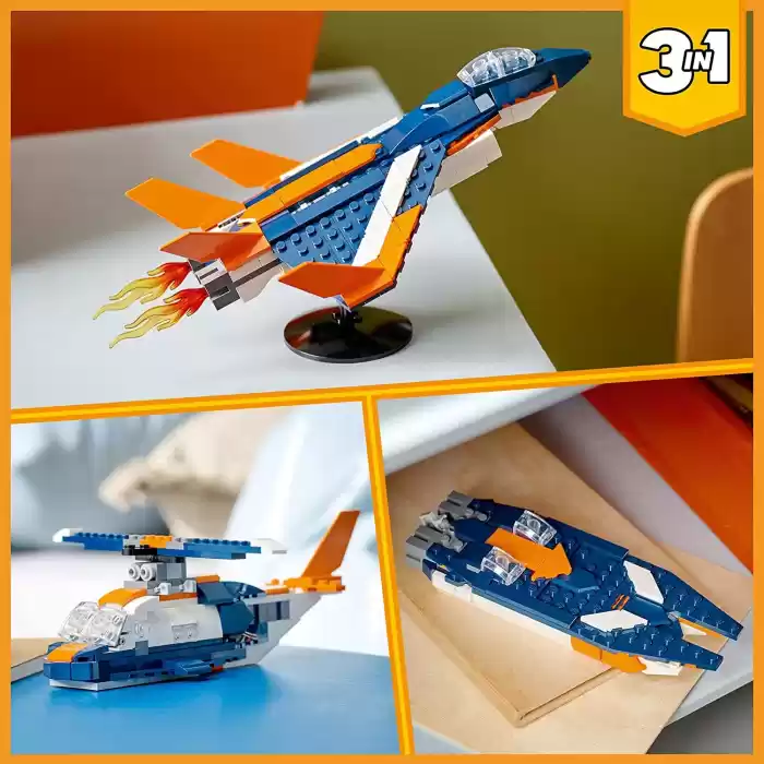 LEGO® Creator 3’ü 1 Arada Süpersonik Jet 31126