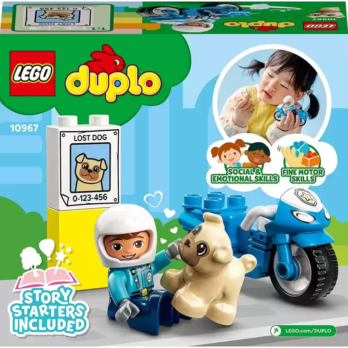 LEGO® DUPLO® Kurtarma Polis Motosikleti 10967