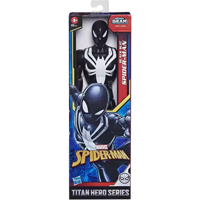 Marvel Spider-Man Titan Hero Black Suit Spider-Man Figür E8523