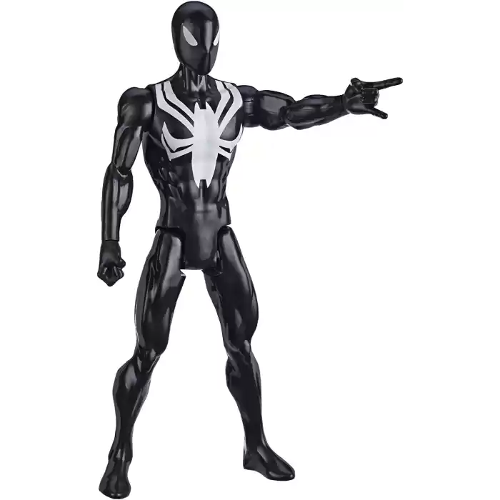 Marvel Spider-Man Titan Hero Black Suit Spider-Man Figür E8523