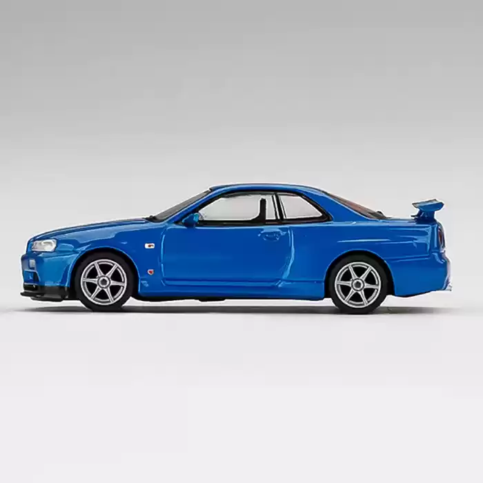 Mini GT Nissan Skyline GT-R (R34) V-Spec II Bayside Blue - 341