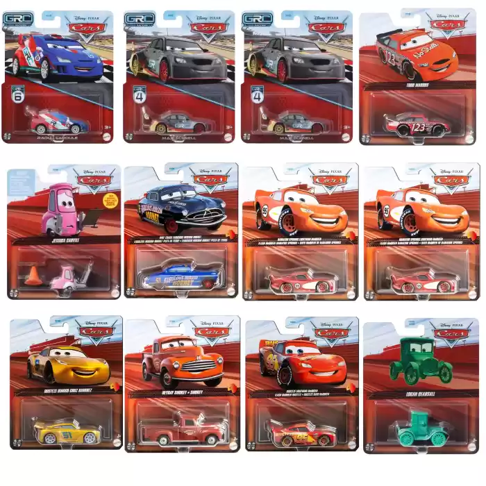 Disney Pixar Cars Tekli Karakter Araçları DXV29 24lü Kutu