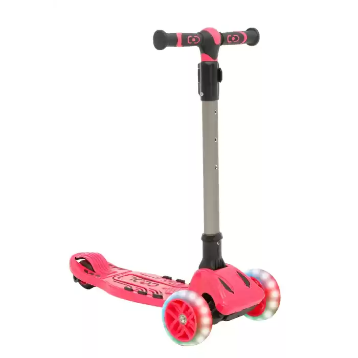 Cool Wheels Maxi Twist Işıklı Katlanabilir Scooter Pembe - FR59144