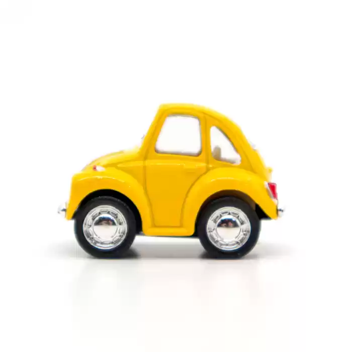 Die Cast Metal Little Beetle Oyuncak 4.5 CM - Parlak Renk