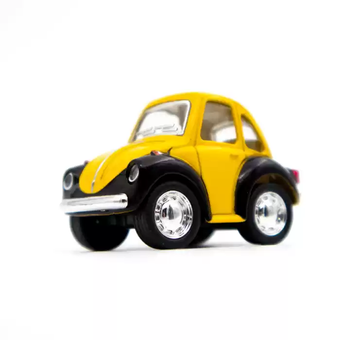 Die Cast Metal Little Beetle Oyuncak 4.5 CM İki Renkli