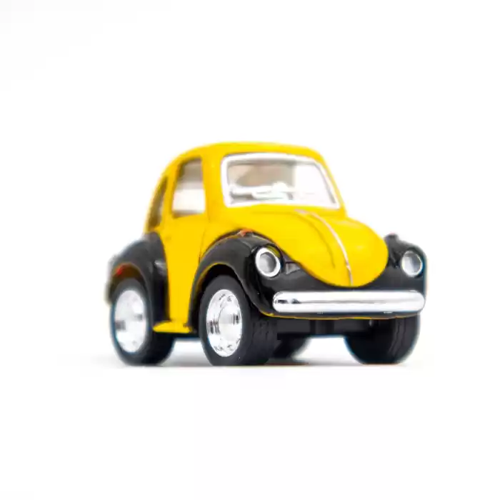 Die Cast Metal Little Beetle Oyuncak 4.5 CM İki Renkli