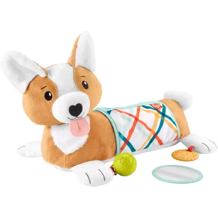 Fisher-Price 3ü 1 Arada Köpekçik Uzanma Yastığı, HJW10