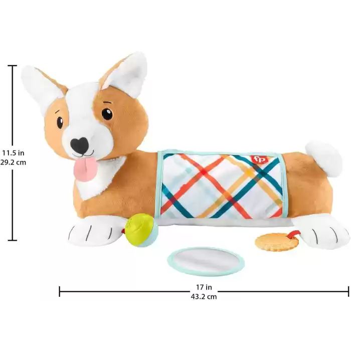 Fisher-Price 3ü 1 Arada Köpekçik Uzanma Yastığı, HJW10