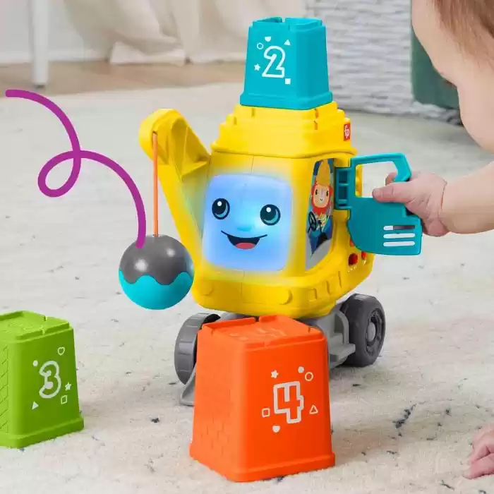 Fisher Price Sesli ve Işıklı Eğitici Vinç HWY62