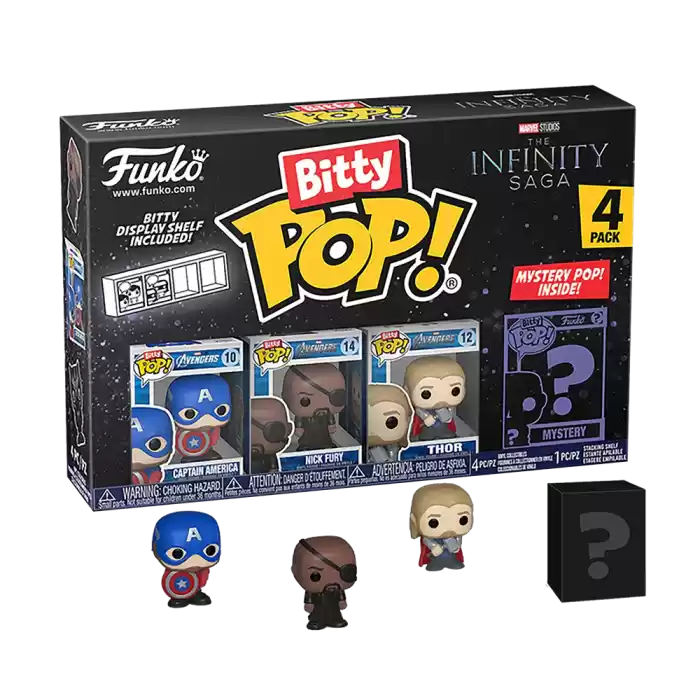 Funko Bitty POP Marvel Captain America 4lü Paket