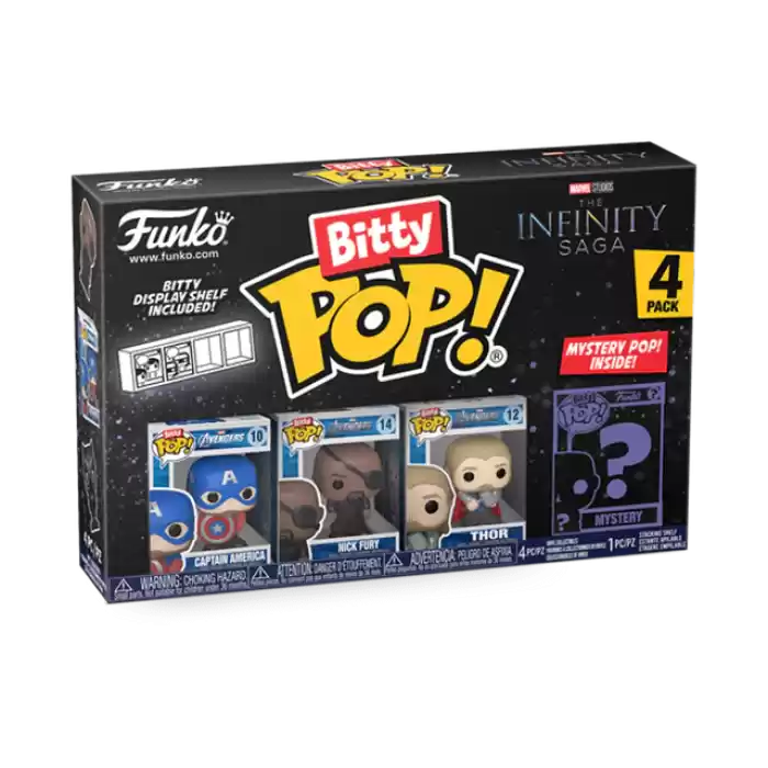 Funko Bitty POP Marvel Captain America 4lü Paket