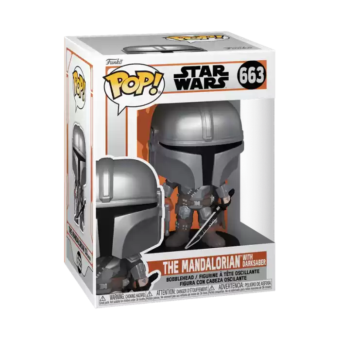 Funko POP Star Wars: The Mandalorian with Darksaber No : 663