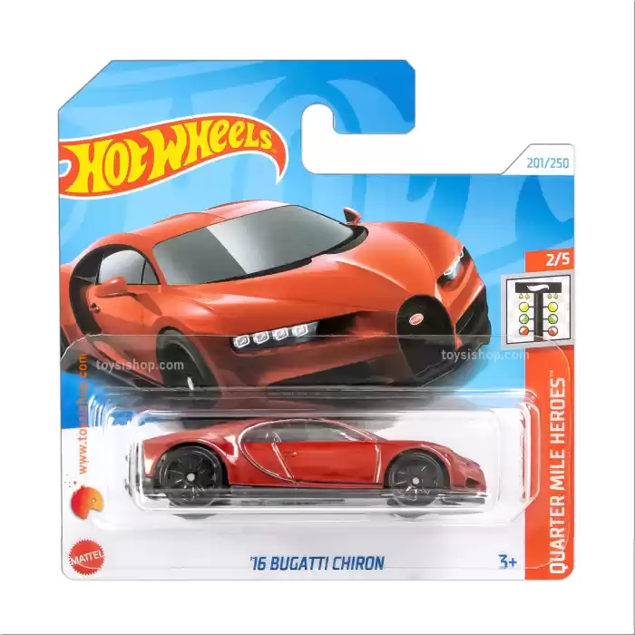 Hot Wheels 16 Bugatti Chiron - Quarter Mile Heroes - 201