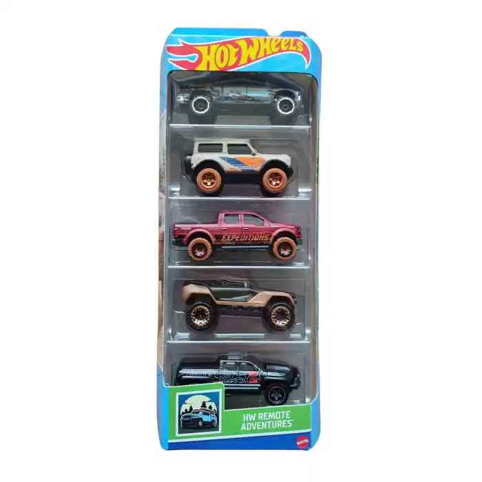 Hot Wheels 5li Araba Seti - HW Remote Adventures - HLY74