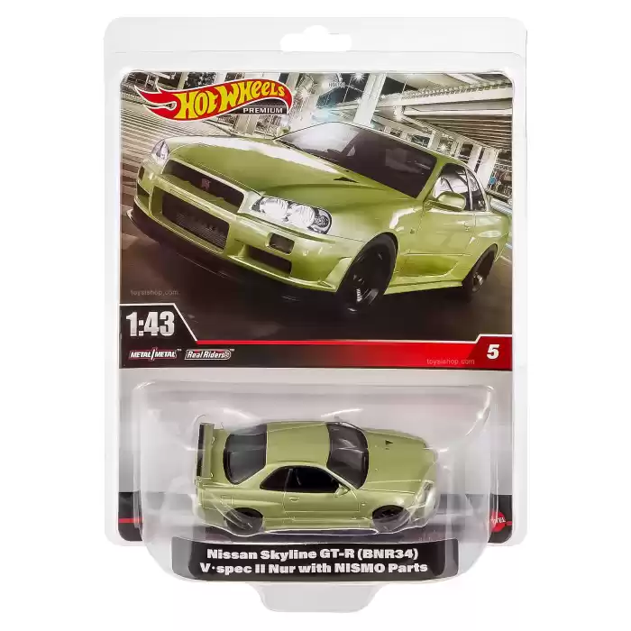 Hot Wheels Premium 1:43 Nissan Skyline GT-R (BNR34) - HMD47