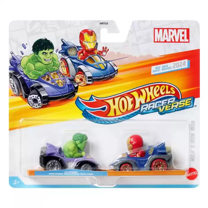 Hot Wheels Racer Verse 2024 Hulk - Iron Man HRT89