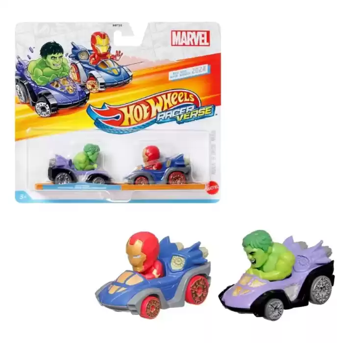 Hot Wheels Racer Verse 2024 Hulk - Iron Man HRT89