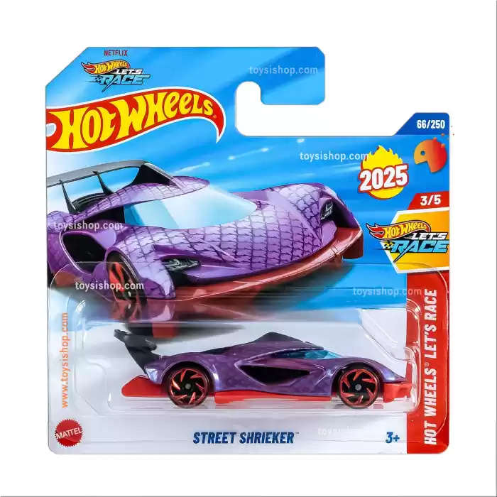 Hot Wheels Tekli Arabalar Street Shrieker - Hot Wheels Lets Race - 66