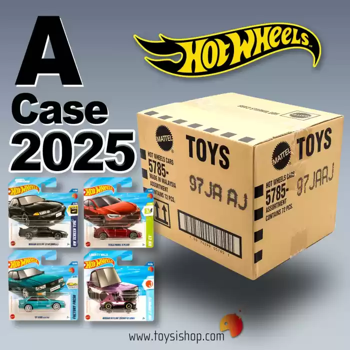 Hot Wheels Tekli Arabalar 2025 A Case - 72 Adetlik Kutu