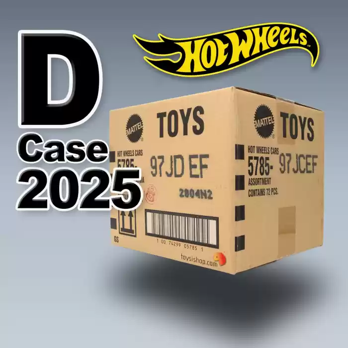 Hot Wheels Tekli Arabalar 2025 D Case - 72 Adetlik Kutu