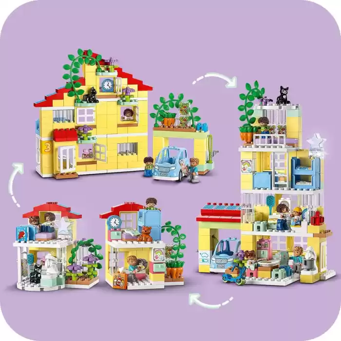 LEGO DUPLO Town 3ü Bir Arada Aile Evi (218 Parça) 10994