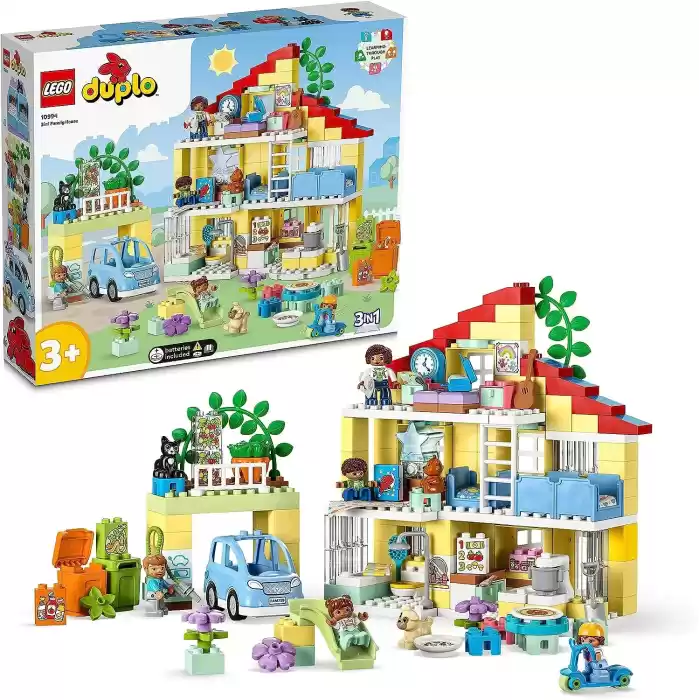 LEGO DUPLO Town 3ü Bir Arada Aile Evi (218 Parça) 10994