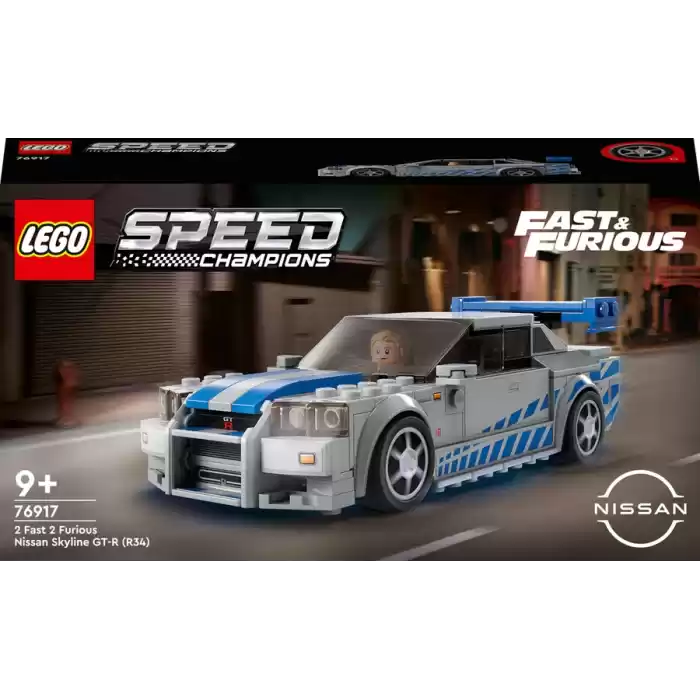 LEGO Speed Champions Daha Hızlı Daha Öfkeli Nissan Skyline GT-R (R34),76917