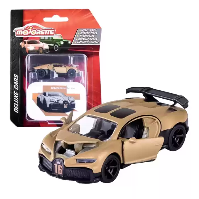 Majorette Deluxe Cars - Bugatti Chiron Pur Sport Brown