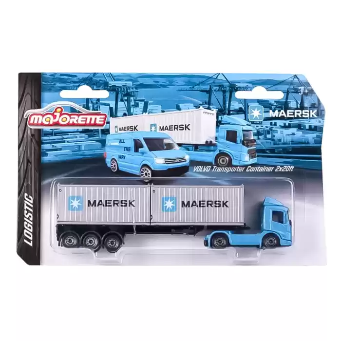 Majorette Lojistik Maersk - Volvo Transporter Konteyner 2x20ft