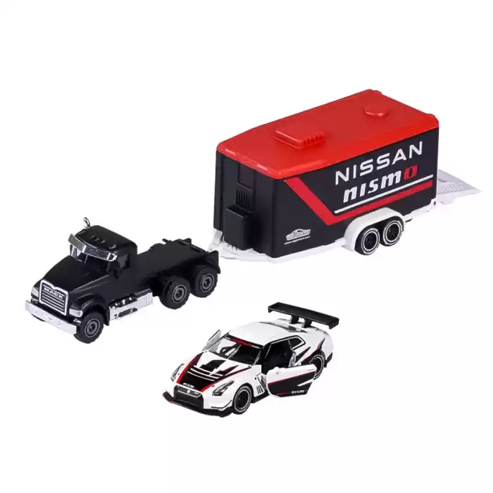 Majorette Race Trailer Mack Granite Nissan GT-R Nismo GT3 - 212053111