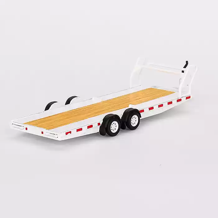 Mini GT Car Hauler Trailer Type C White - MGTAC21